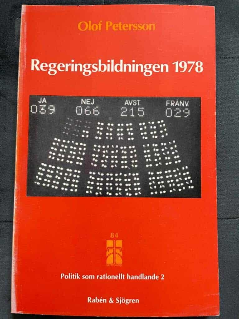 Olof Petersson : Regeringsbildningen 1978