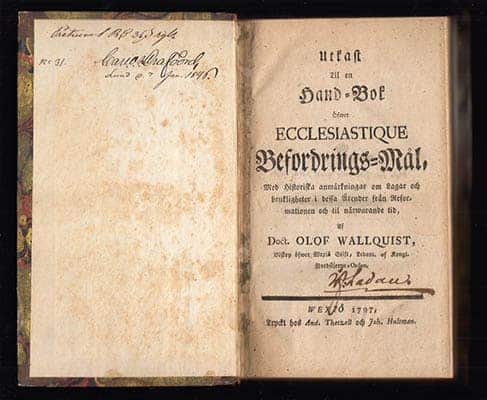 Olof Wallquist : Utkast til en hand-bok
