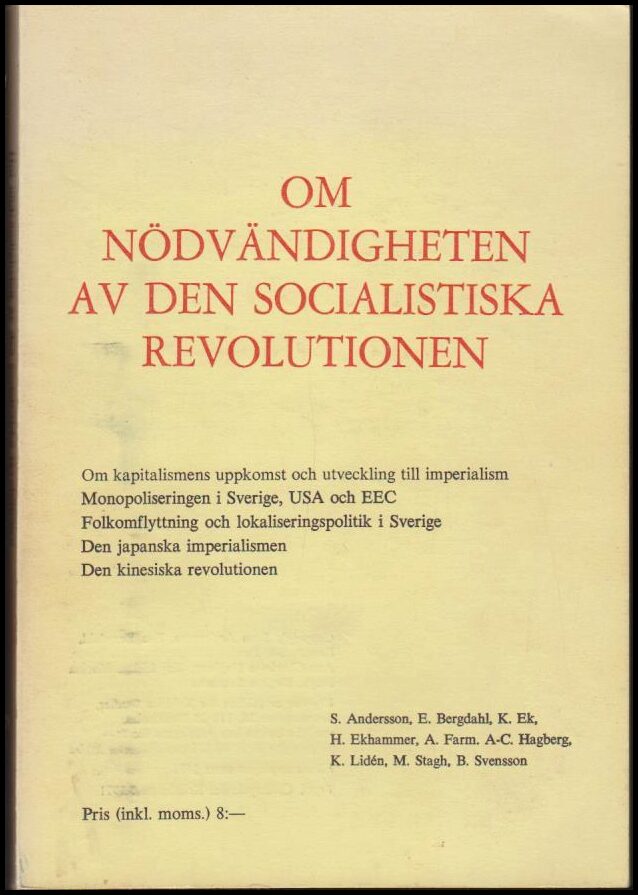 Om nödvändigheten av den socialistiska revolutionen