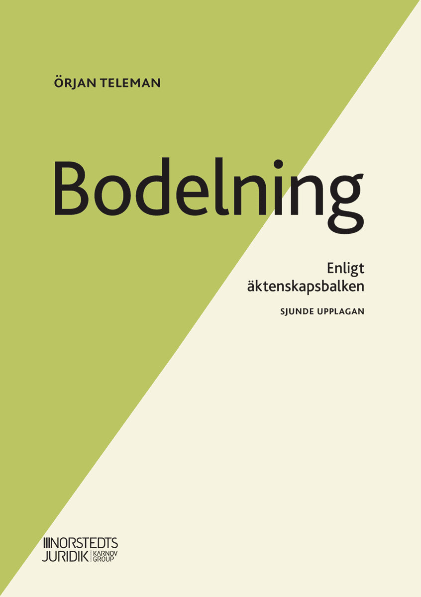 Örjan Teleman : Bodelning : enligt äktenskapsbalken