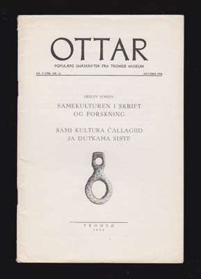 Ørnulv Vorren : Ottar. Samekulturen i skrift og forskning