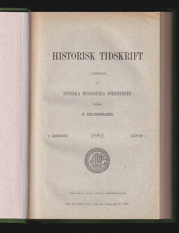 Oskar Fyhrvall : Om det botniska handelstvånget