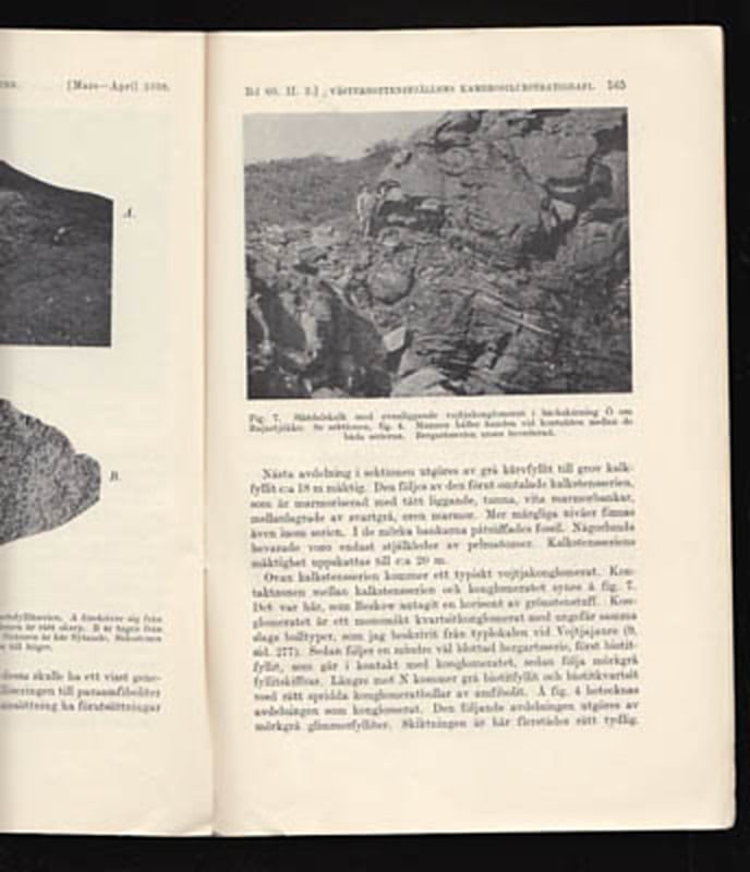 Oskar Kulling : Grönstenarnas placering inom Västerbottensfjällens