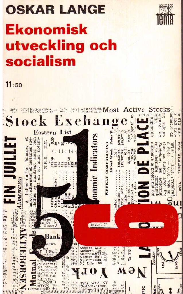 Oskar Lange : Ekonomisk utveckling och socialism