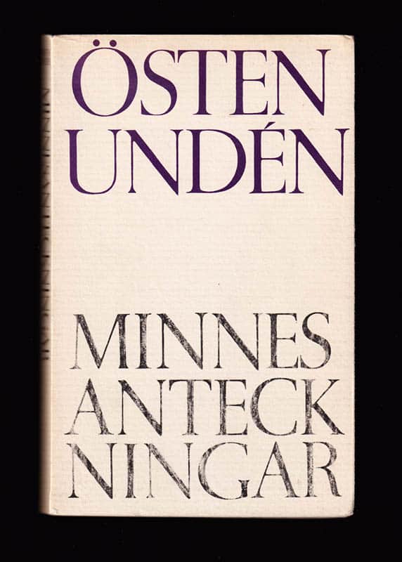 Östen Undén : Minnesanteckningar