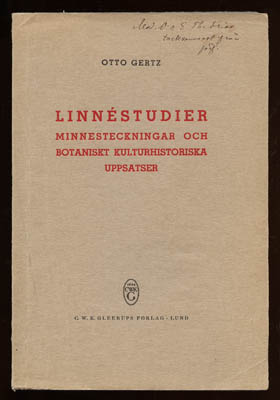 Otto Gertz : Linnéstudier