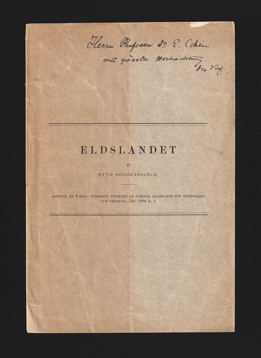 Otto Nordenskjöld : Eldslandet. Några anteckningar af Otto Nordenskjöld