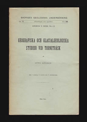 Otto Sjögren : Geografiska och glacialgeologiska