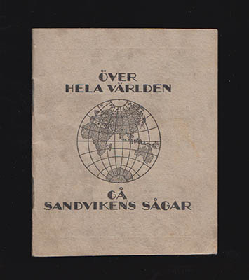 Över världen sandvikens sågar. Miniatyratlas över hela världen. Alla jordens länder på 14 kartblad