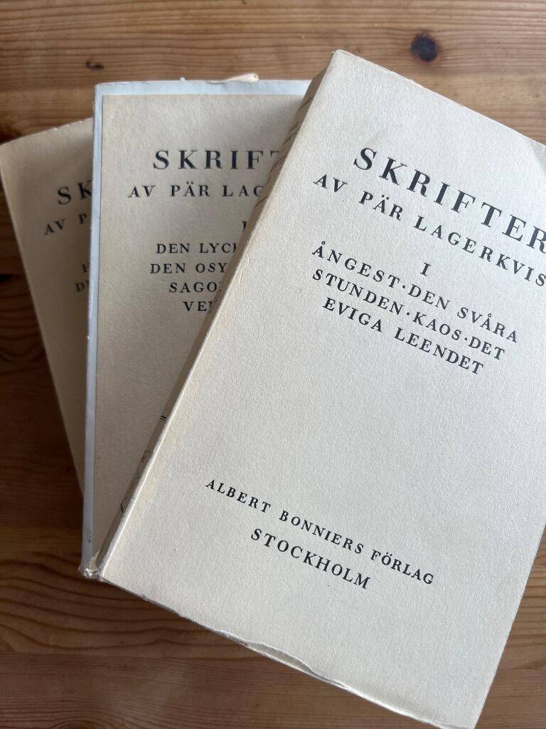 Pär Lagerkvist : Skrifter I-III