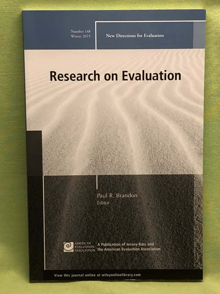 Paul Brandon : Research on Evaluation, EV 148