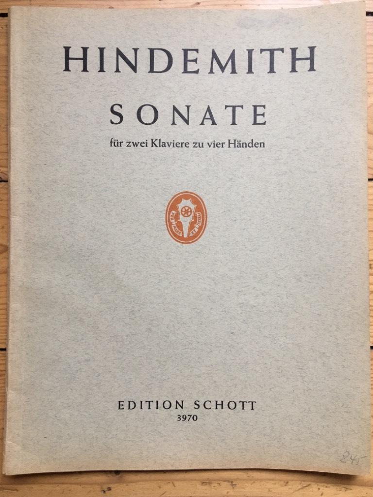 Paul Hindemith : Sonate für zwei Klaviere zu vier Händen