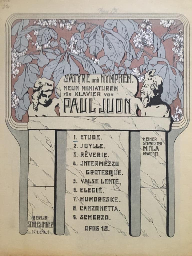 Paul Juon : Satyre und Nymphen. Neun miniaturen für Klavier. No. 1. Etude