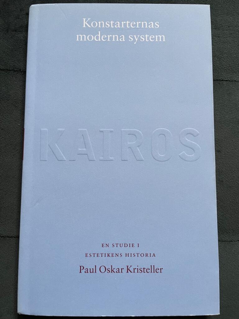 Paul Oskar Kristeller : Konstarternas moderna system