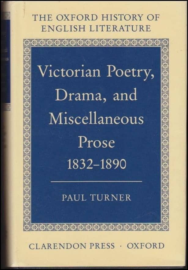 Paul Turner : Victorian poetry, drama, and miscellaneous prose 1832-1890
