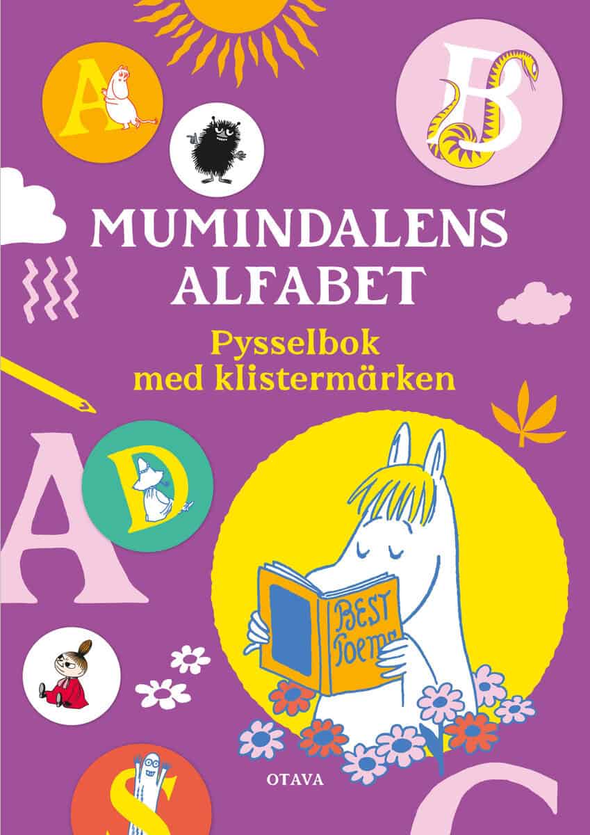 Paula Nivukoski : Mumindalens alfabet : pysselbok med klistermärken