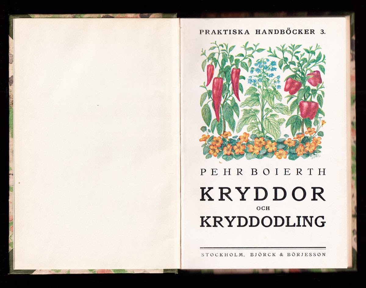 Pehr Boierth : Kryddor och Kryddodling
