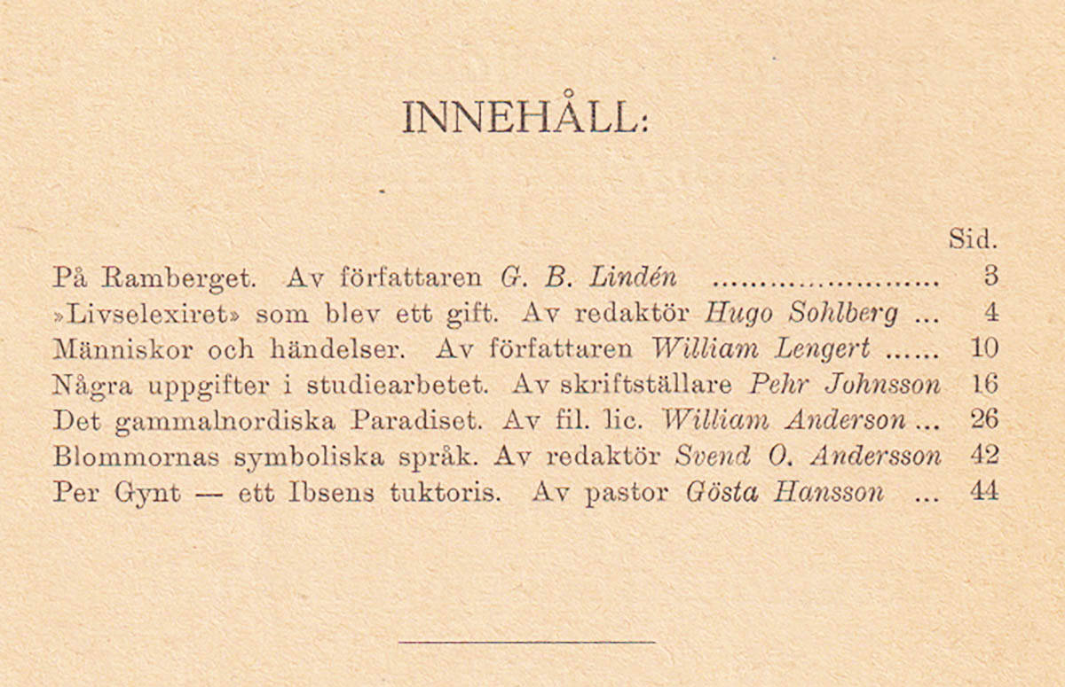 Pehr Johnsson : Brage