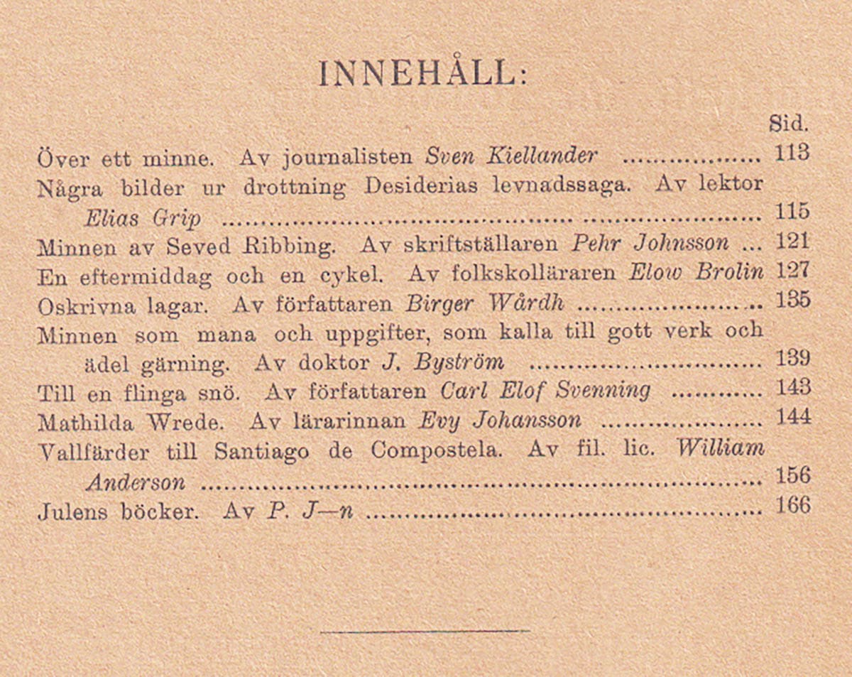 Pehr Johnsson : Brage