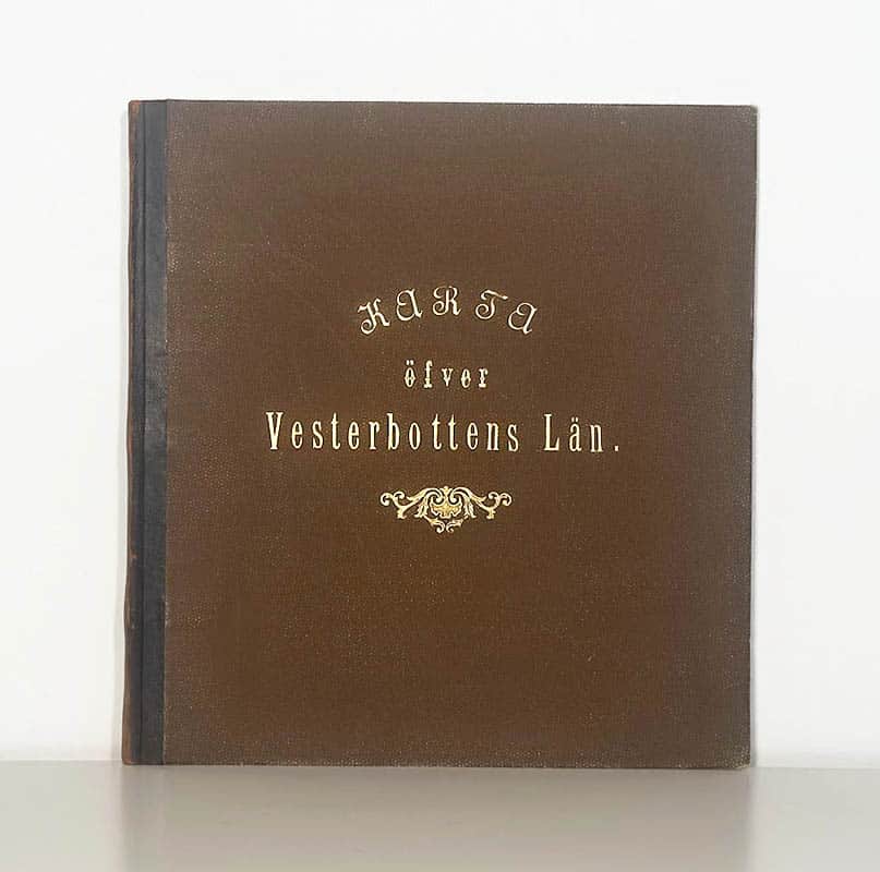 Per Adam Kjellerstedt : Karta öfver Vesterbottens län