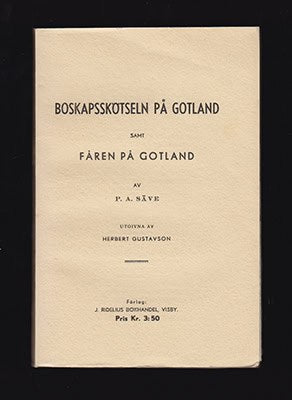 Per-Arvid Säve : Boskapsskötseln på Gotland