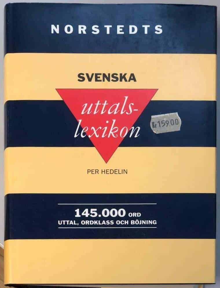 Per Hedelin : Norstedts Svenska uttalslexikon 145.000 ORD Uttal, Ordklass och Böjning