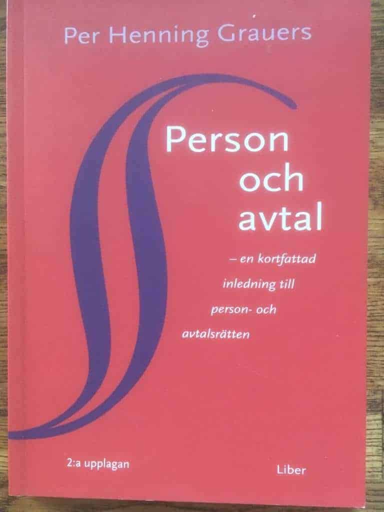 Per Henning Grauers : Person och avtal