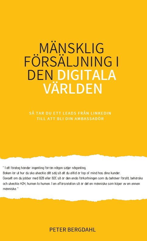Peter Bergdahl : Mänsklig försäljning i den digitala världen