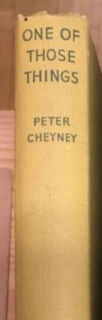 Peter Cheney : One of those things
