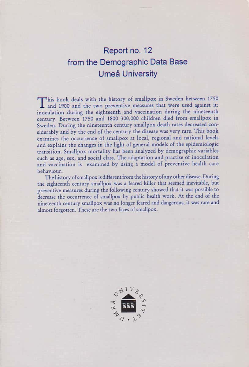 Peter Sköld : The two faces of smallpox