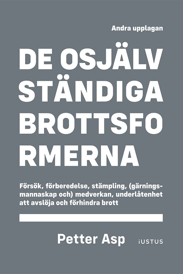Petter Asp : De osjälvständiga brottsformerna