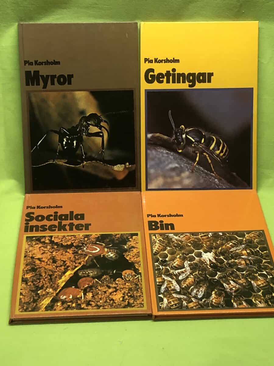Pia Korsholm : Sociala insekter - 4 band - Sociala insekter / Bin / Myror / Getingar
