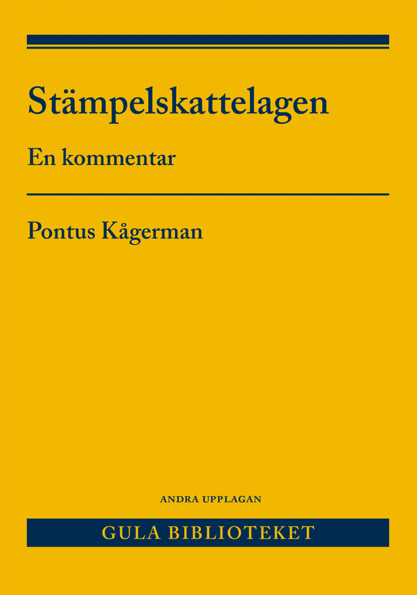 Pontus Kågerman : Stämpelskattelagen
