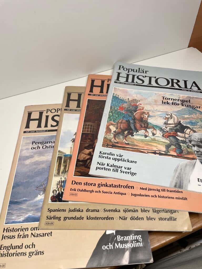 Populär Historia. Nr 2, 3, 4, 6, 1992