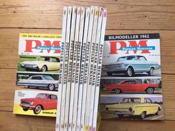 Populär Mekanik Popular Mechanics 1961 (hela årgången 12 nr)