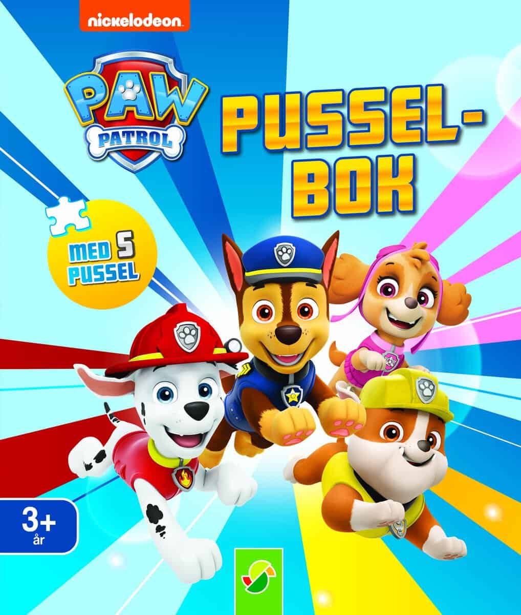 Pusselbok Paw Patrol - 5 pussel