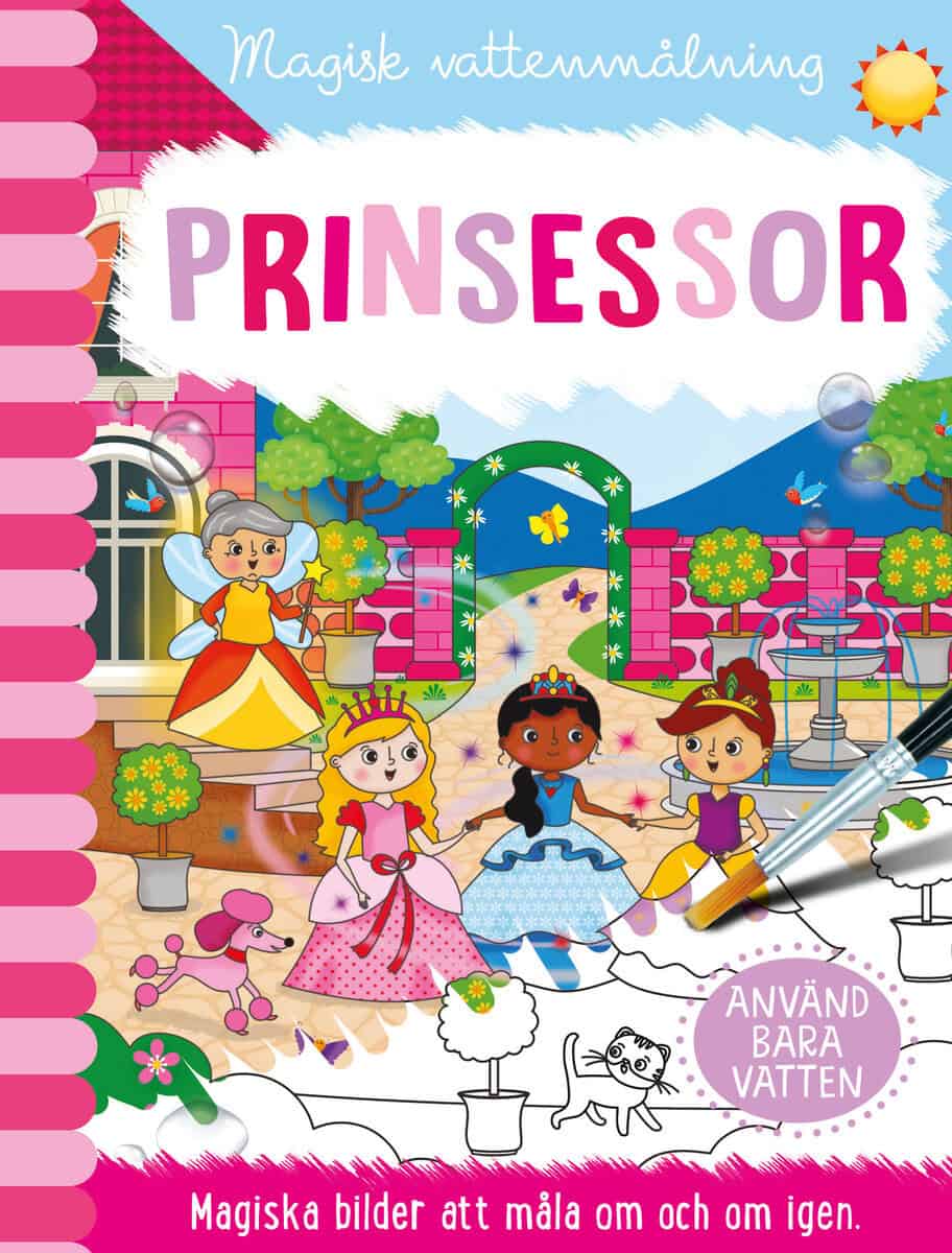 Pysselbok : Magisk vattenmålning. Prinsessor