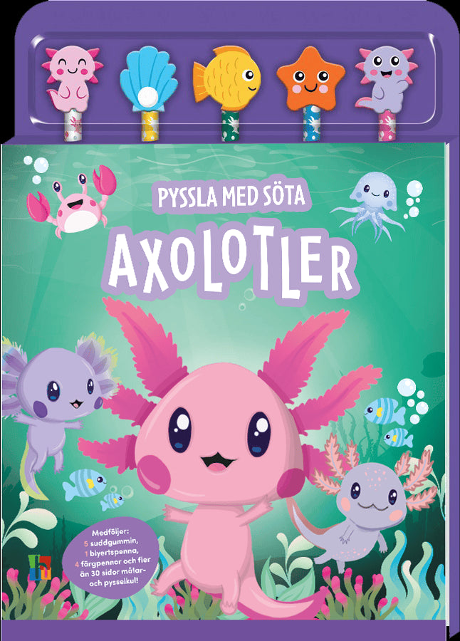 Pyssla med söta axolotler