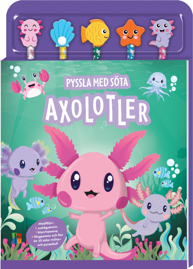 Pyssla med söta axolotler