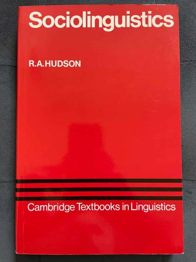 R.A. Hudson : Sociolinguistics (Cambridge Textbooks in Linguistics)