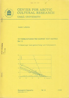 Rabbe Sjöberg : Vittringsstudier med Schmidt Test-Hammer. Tillämpningar inom geomorfologi och arkeologi