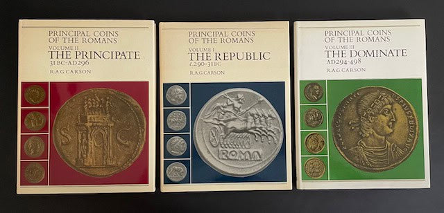 R.A.G. Carson : Principal Coins of the Romans. 1-3.