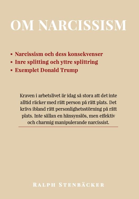 Ralph Stenbäcker : Om narcissism