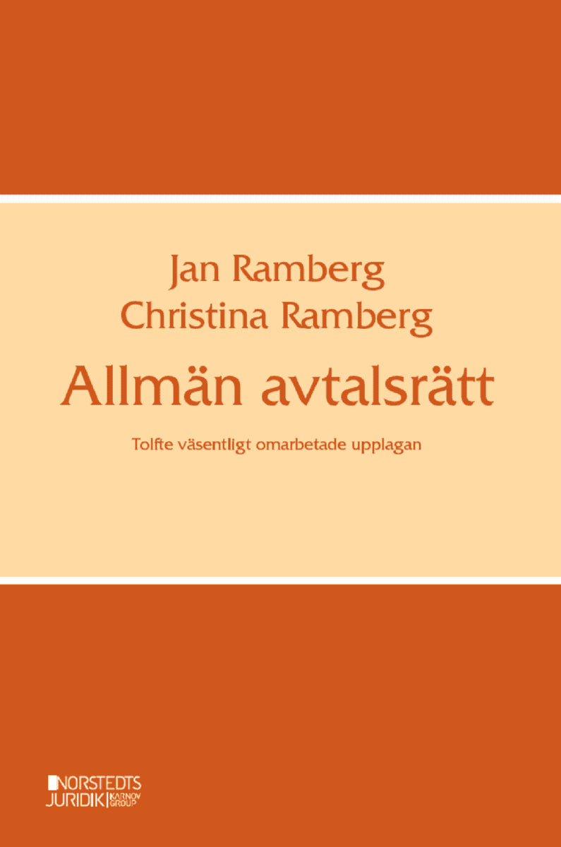 Ramberg, Jan; Ramberg, Christina : Allmän avtalsrätt