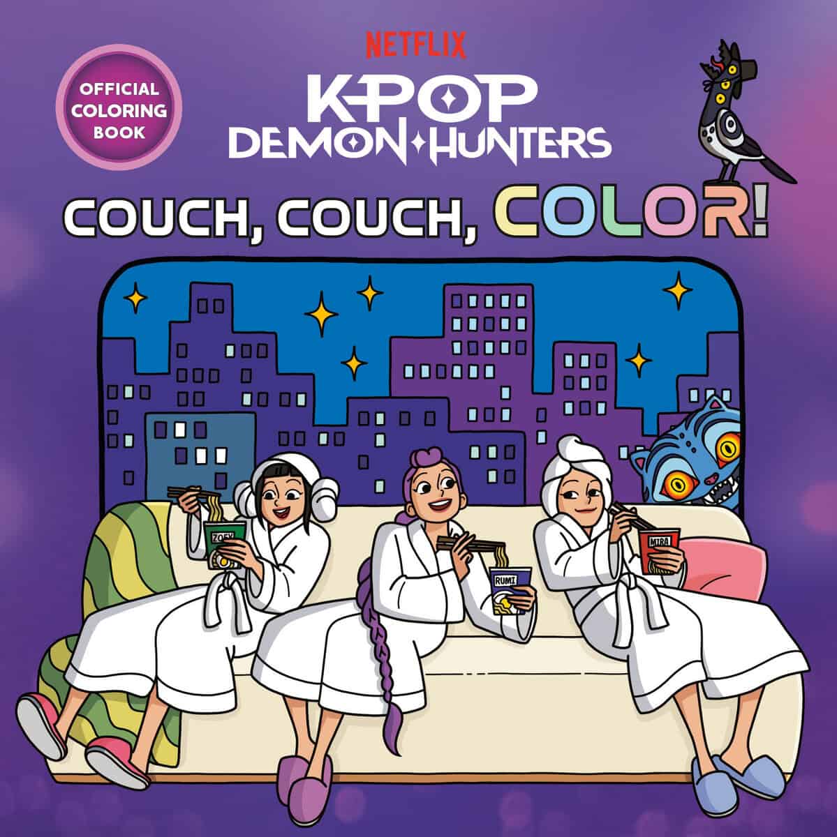 Random House : KPop Demon Hunters: Couch, Couch, Color! Official Coloring Book