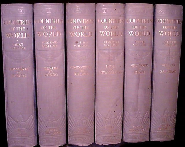 , Redaktion: Hammerton, J. A : Countries of the World Described by the Leading Travel Writers of the Day Six Volumes Complete , 1. Abyssinia to Bengal 2. Berlin to Congo 3. Constantinople to Iceland 4. India to New Orleans 5. New York to Siam 6. Siberia to Zanzibar