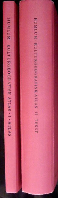 Redaktion: Johannes Humlun : Kulturgeografisk atlas 1+2, !) Atlas av economic geography 2) Tekstbind