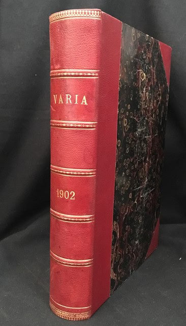, Redaktion: YSTRÖM, TORVALD ; BERGER, HENNING. : Varia Illustrerad månadsskrift Femte årgången 1902