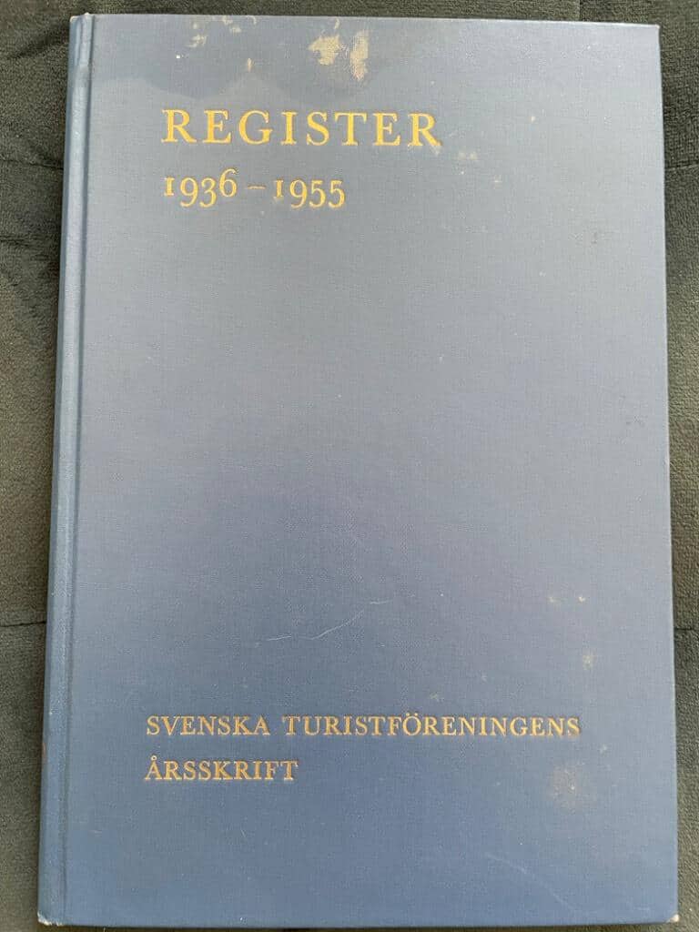 Register till Svenska Turistförenings årsskrift 1936-1955.