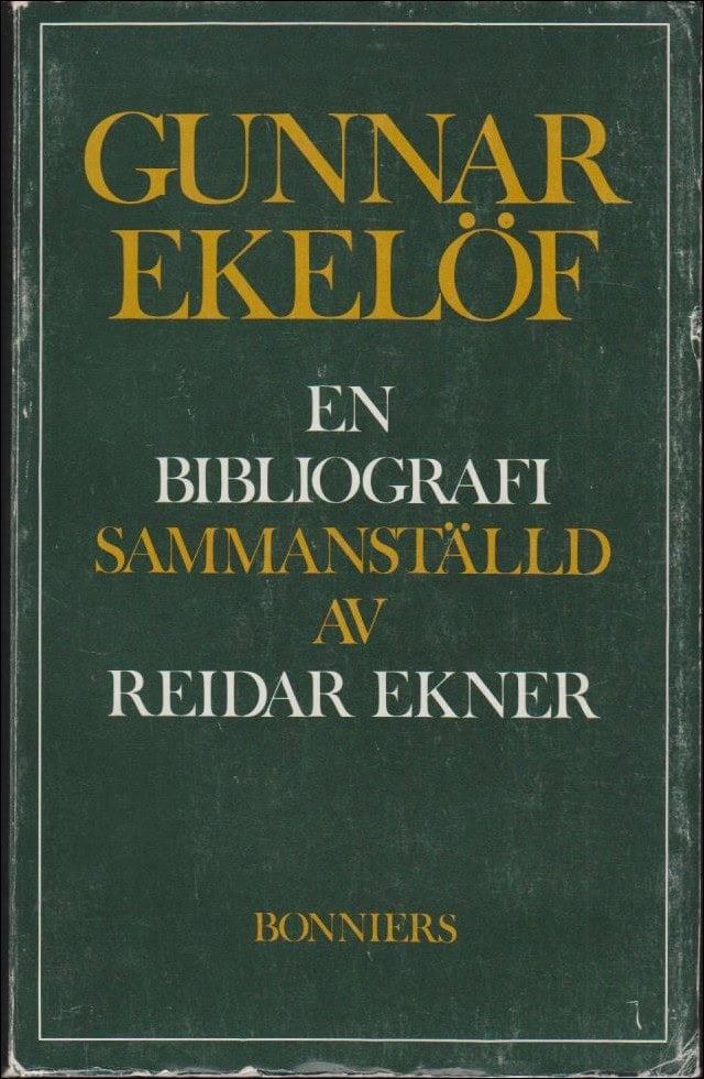 Reidar Ekner : Gunnar Ekelöf